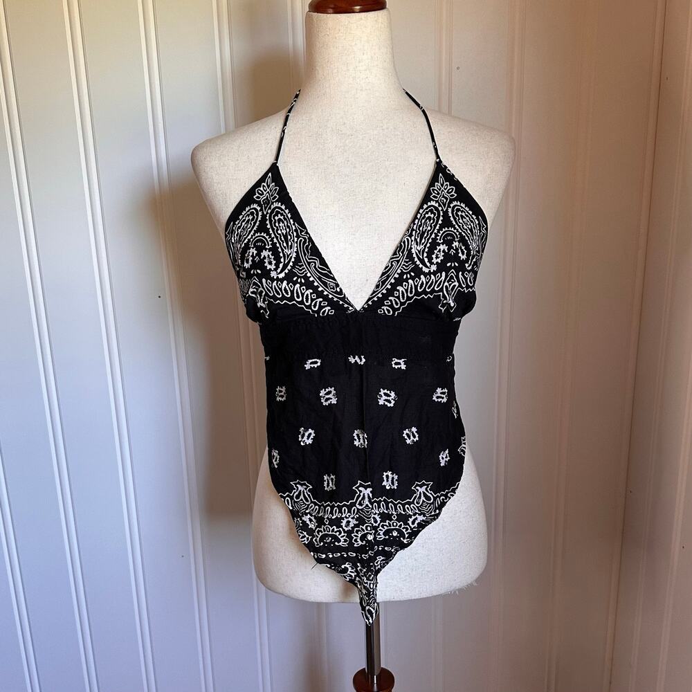 Vintage Y2K Bandana Top S